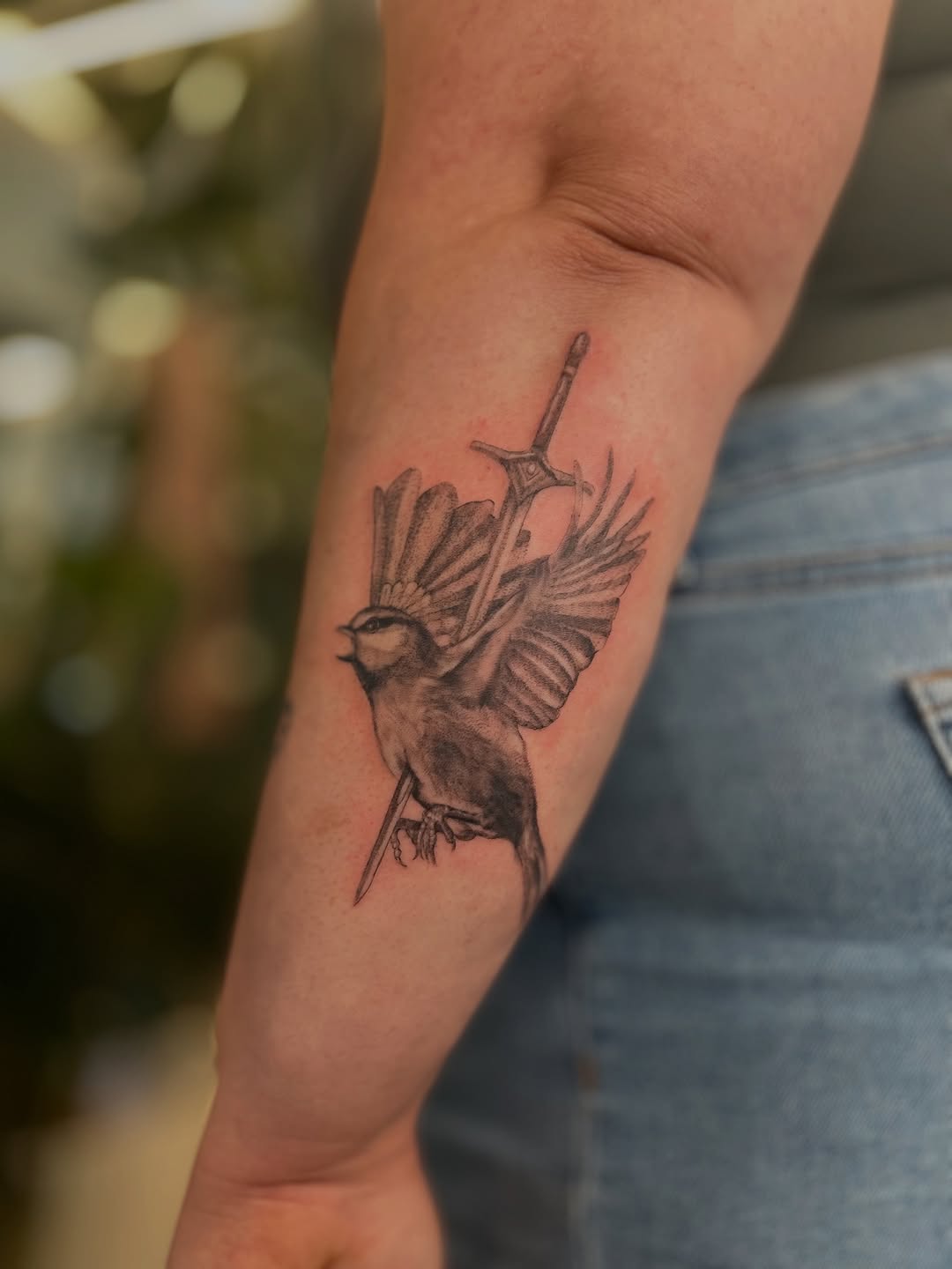 Tattoo by @mackenzierosstattoos — realism, black_and_grey