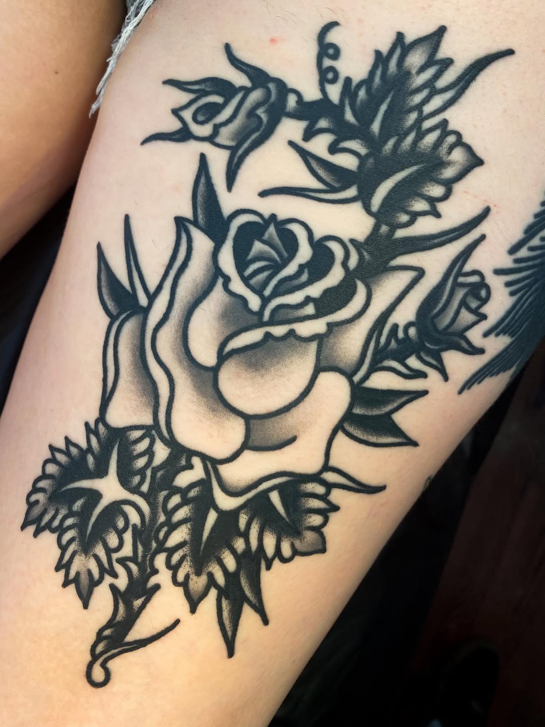 Tattoo by @tattoosbybraddock — american_traditional, black_and_grey