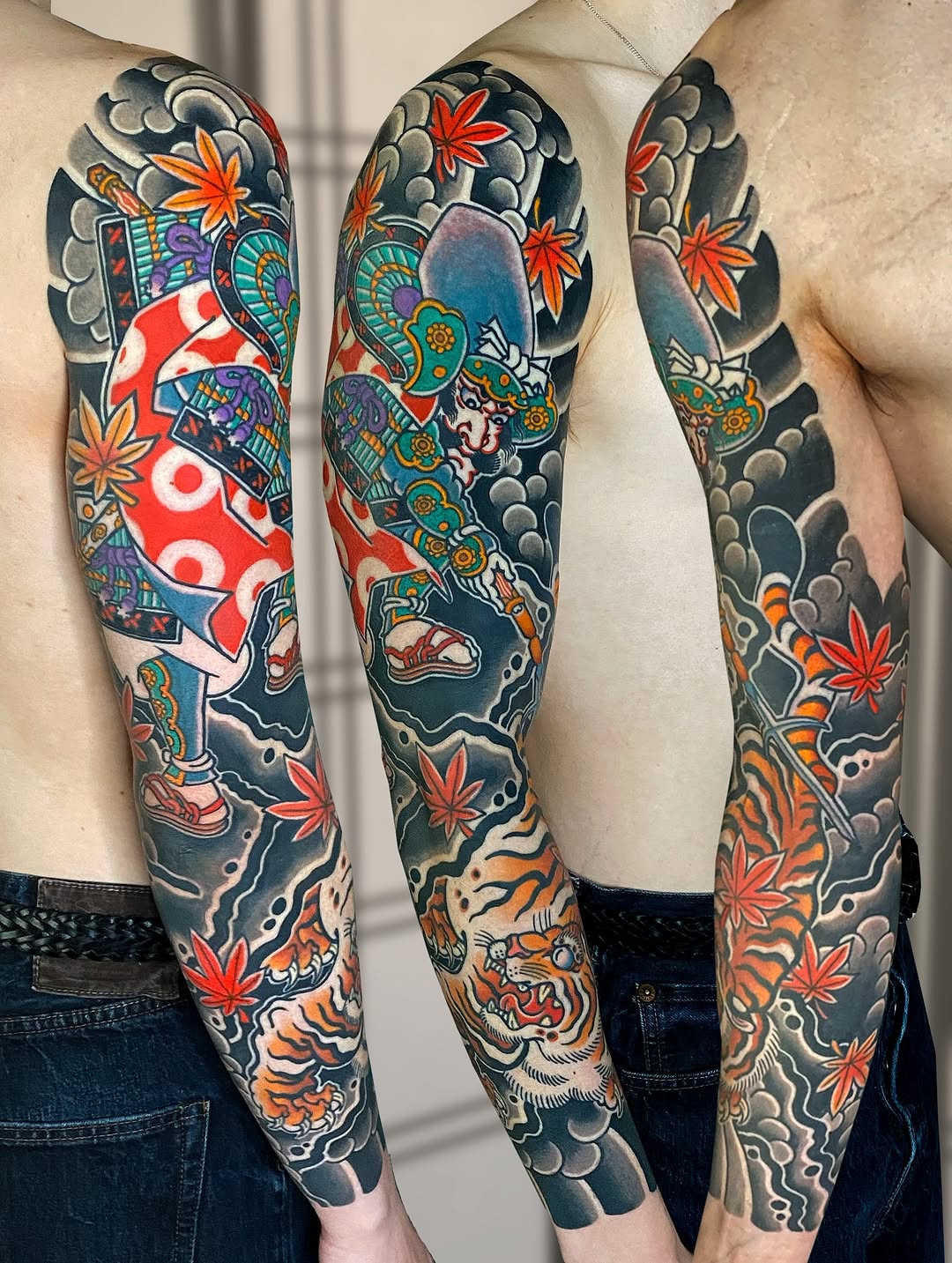 Tattoo by @adam.tennyo.tattoos — japanese_irezumi, neo_traditional