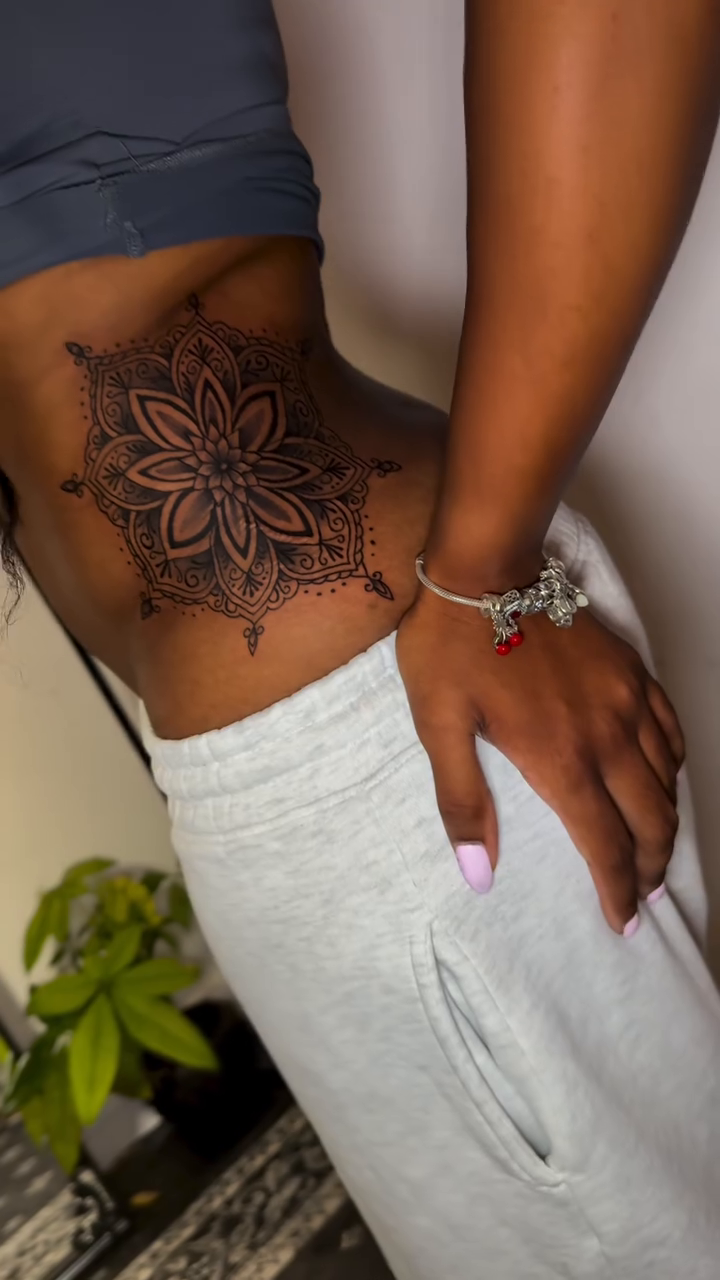 Tattoo by @ivyleetattoo — geometric, dotwork