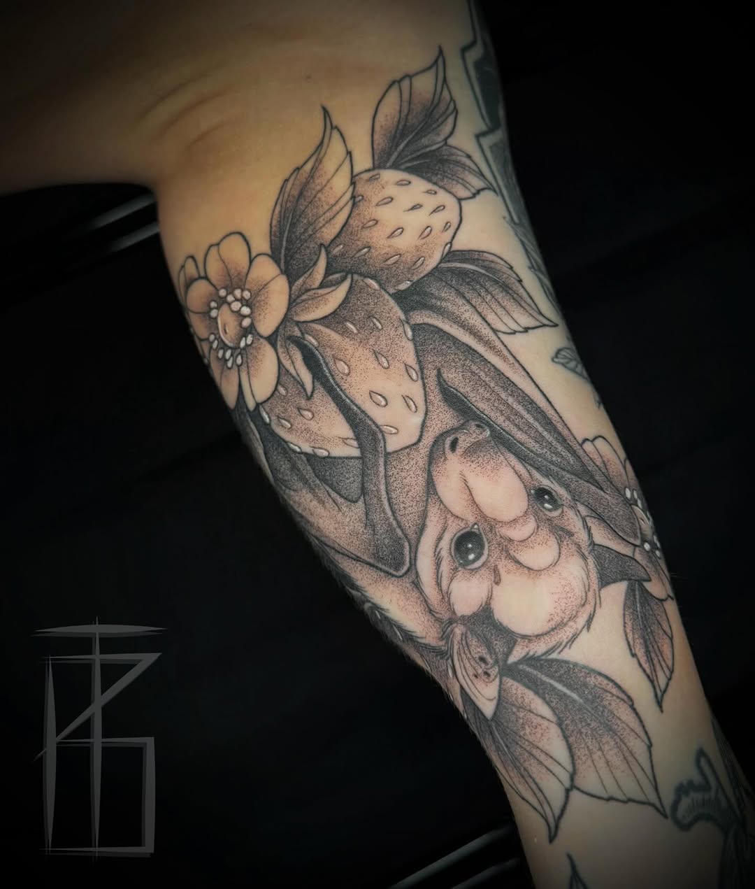 Tattoo by @tay.ink โ black_and_grey, dotwork