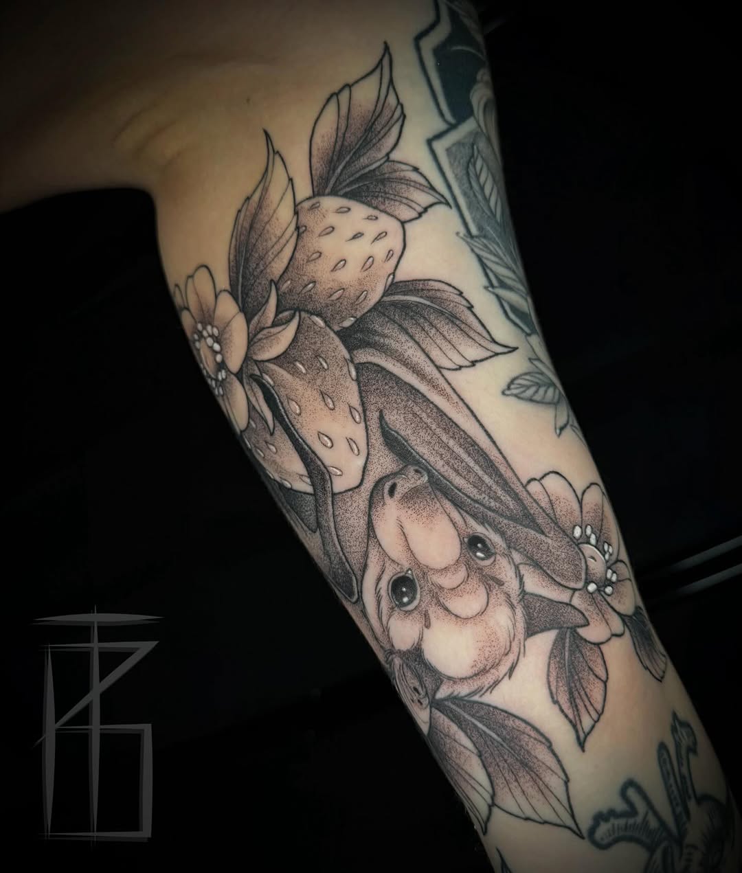 Tattoo by @tay.ink โ black_and_grey, dotwork