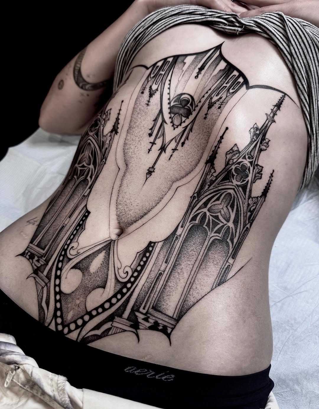 Tattoo by @brittany.beware — blackwork, ornamental