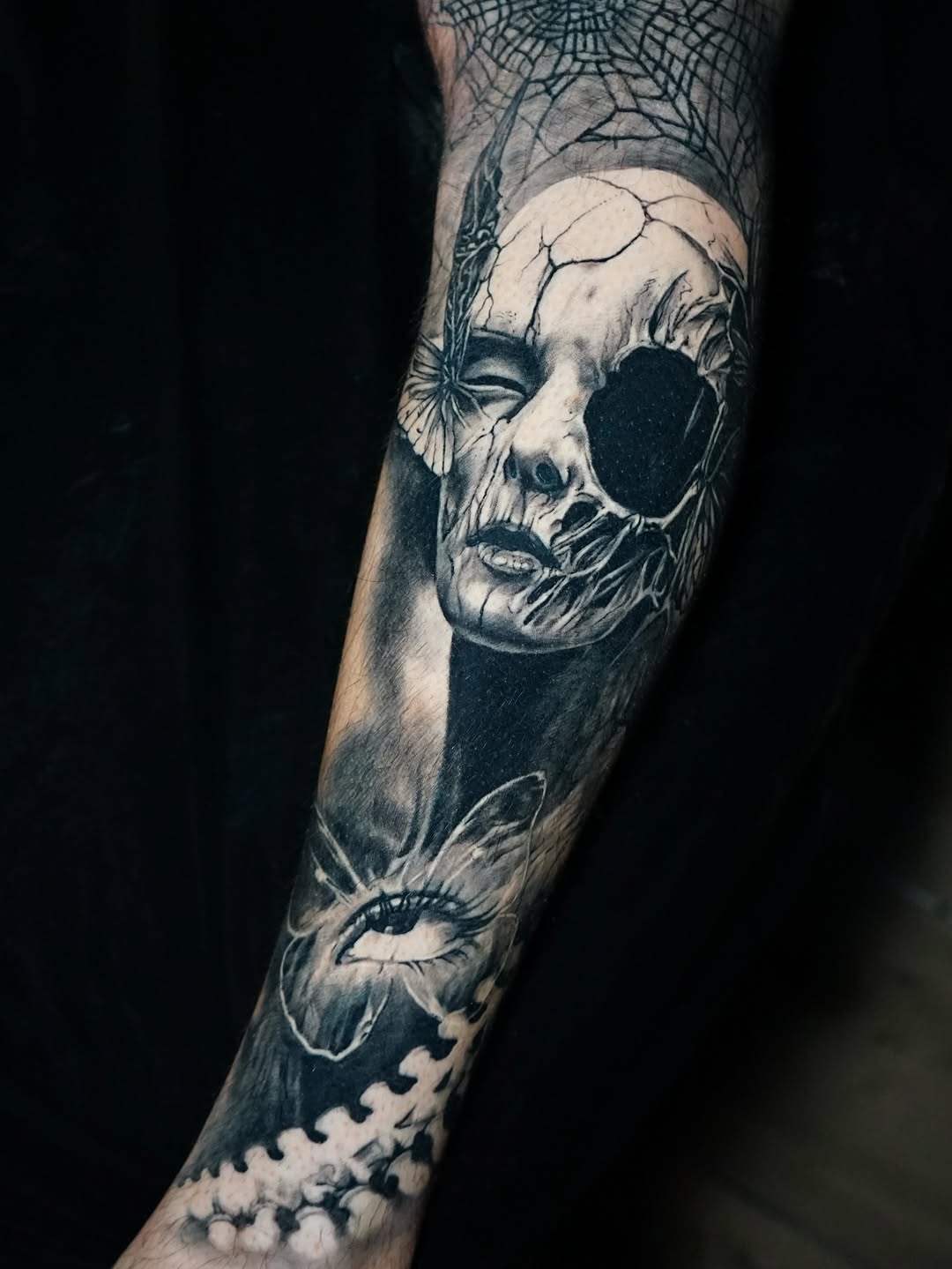 Tattoo by @kiseleva.tattoo — realism, dark_realism
