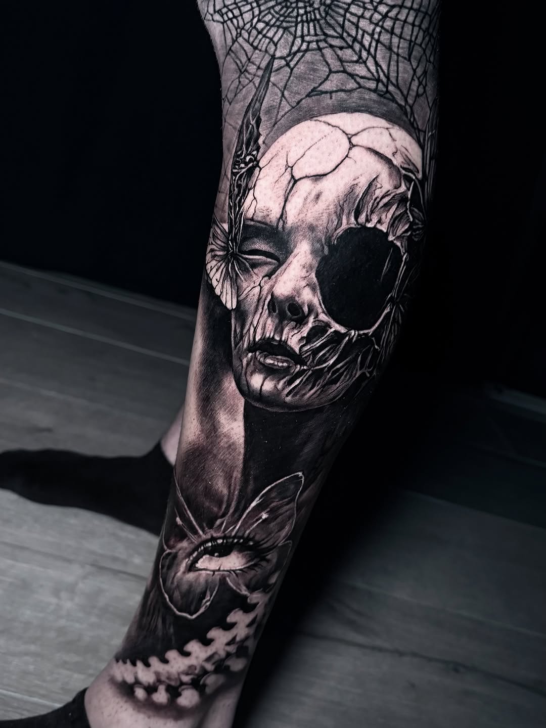 Tattoo by @kiseleva.tattoo — realism, dark_realism