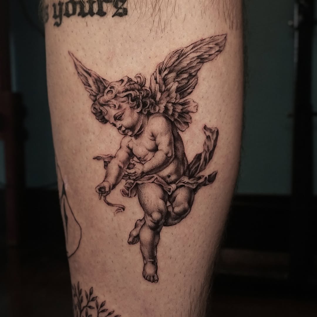 Tattoo by @dan_logan_tattoo — realism, black_and_grey