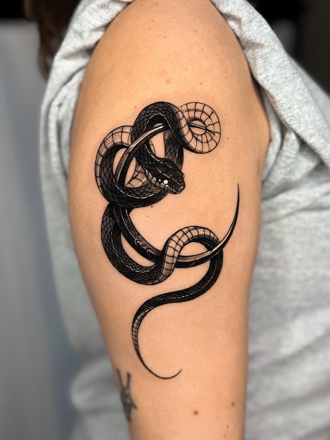 Tattoo by @hudo.tatt โ black_and_grey, realism
