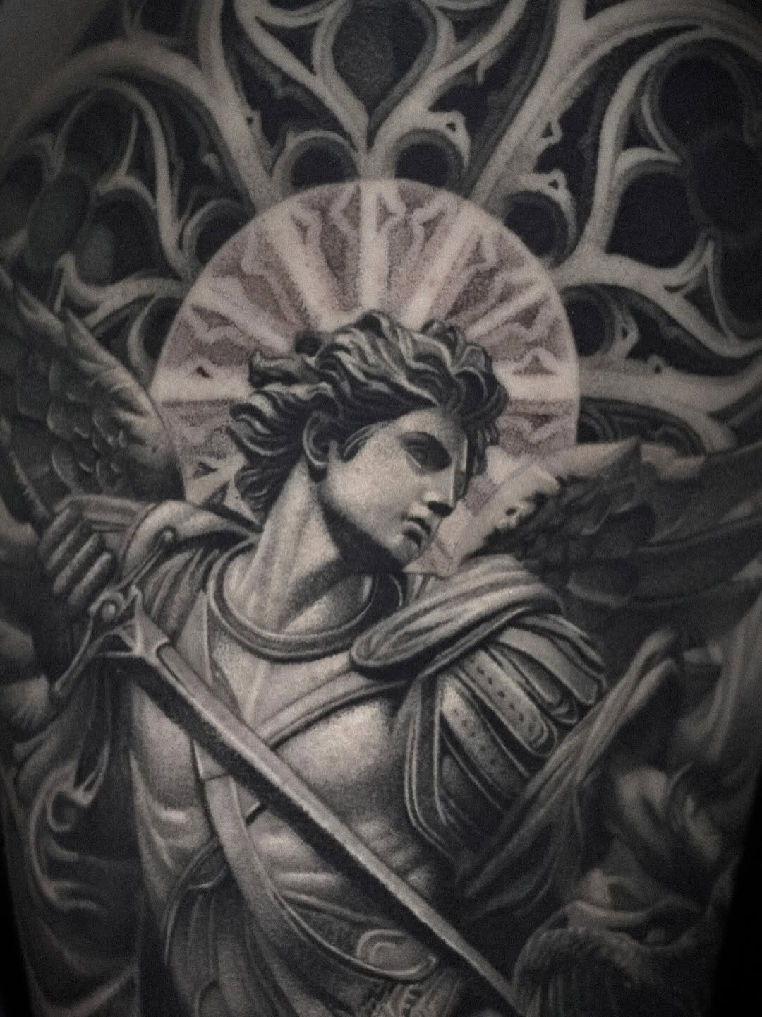 Tattoo by @linyurentattoo — realism, black_and_grey