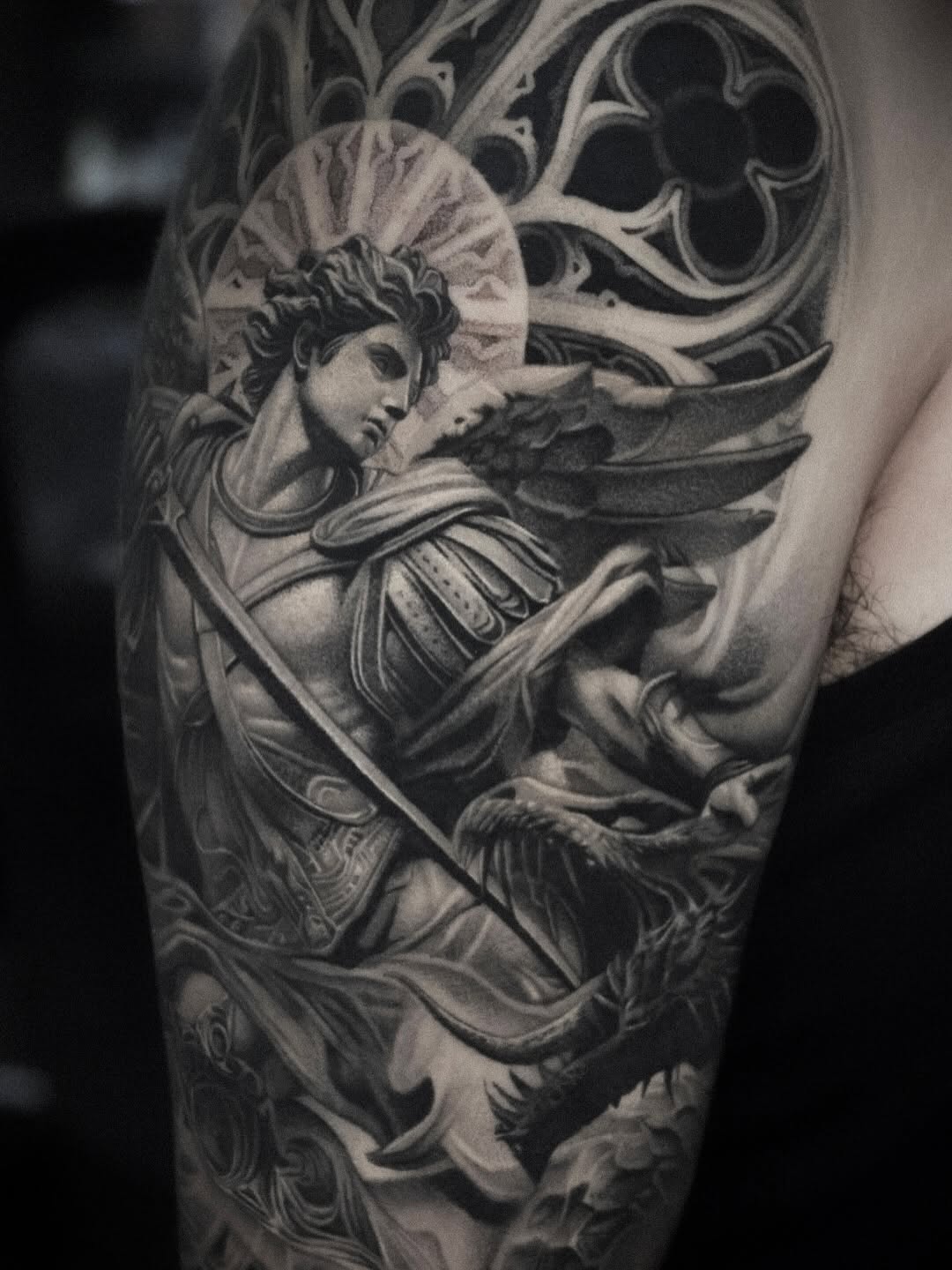 Tattoo by @linyurentattoo — black_and_grey, realism