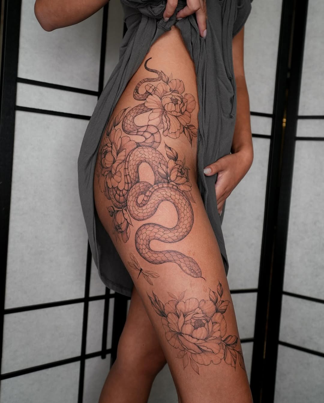 Tattoo by @lovergirltattoos_ — black_and_grey