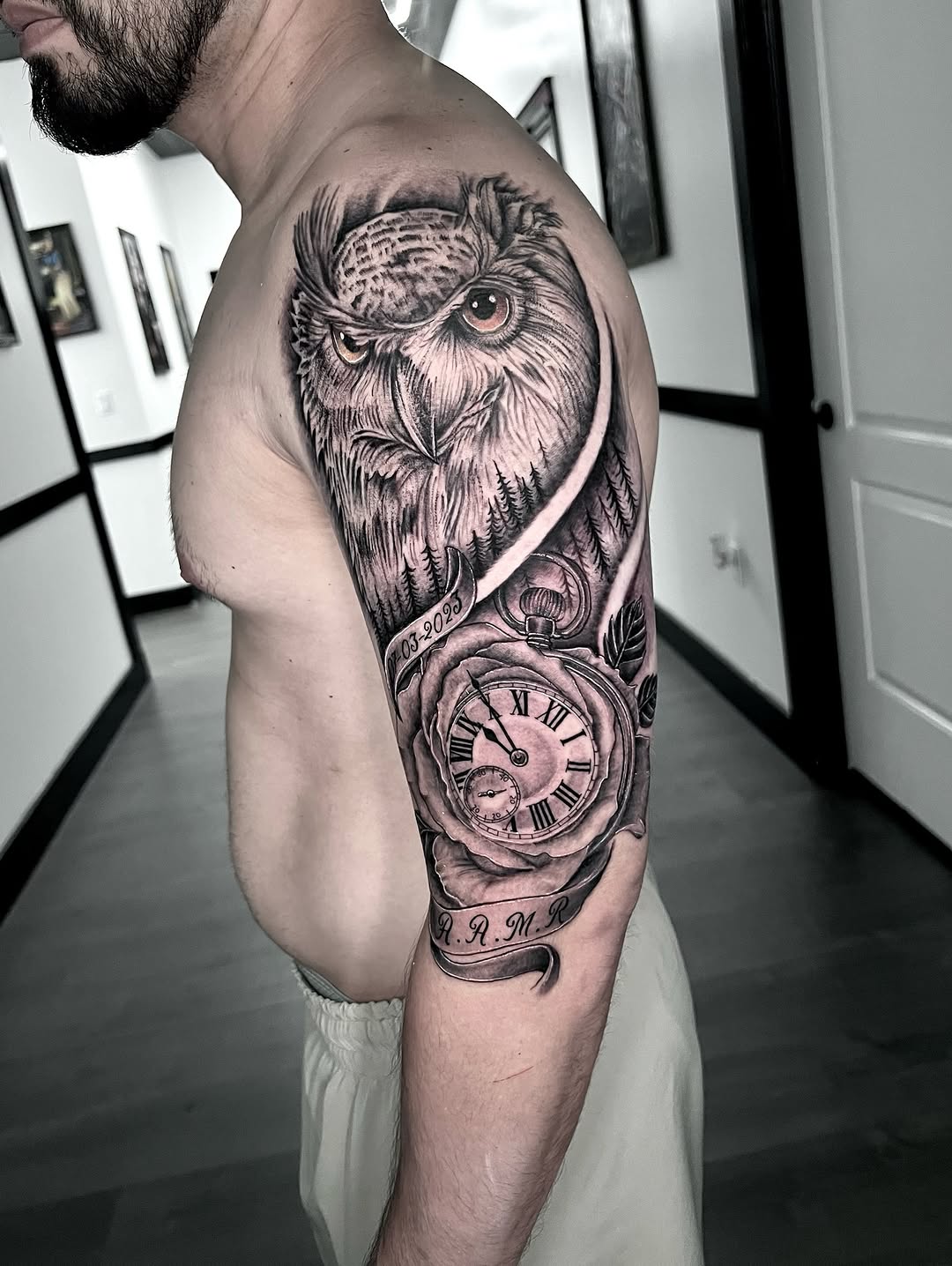Tattoo by @inkedbypanezo — realism, black_and_grey