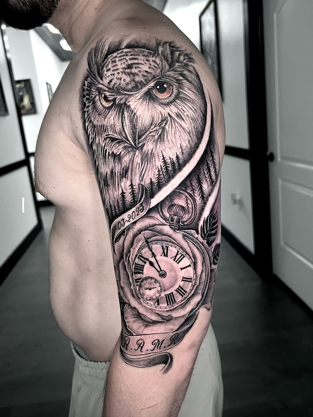 Tattoo by @inkedbypanezo — realism, black_and_grey
