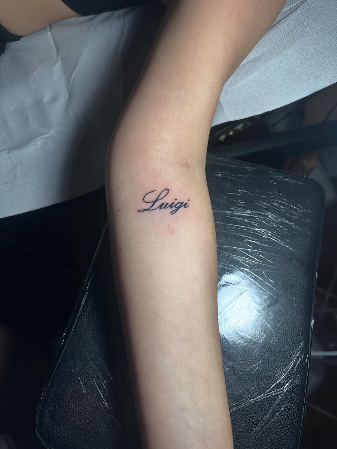 Tattoo by @_therosetattoo_ — lettering_script, fine_line