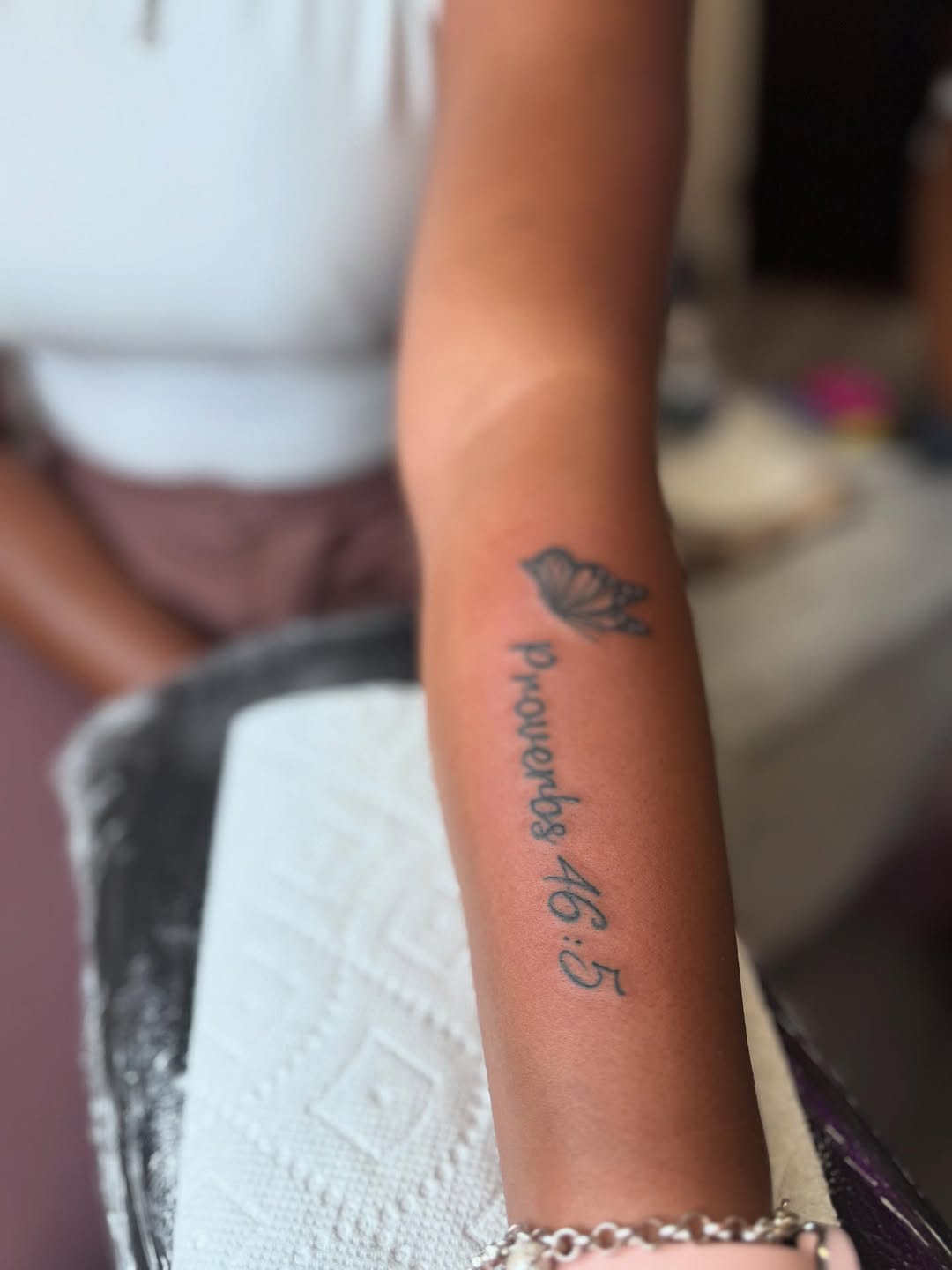Tattoo by @sierrathetattooartist — fine_line, lettering_script