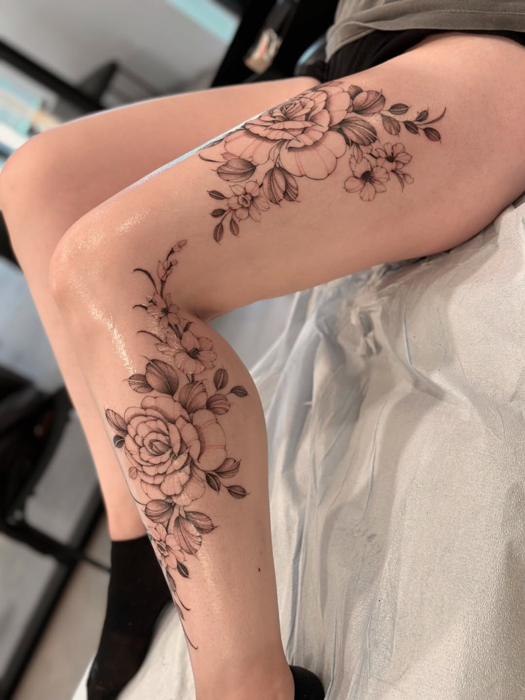 Tattoo by @michatattoos — fine_line, black_and_grey