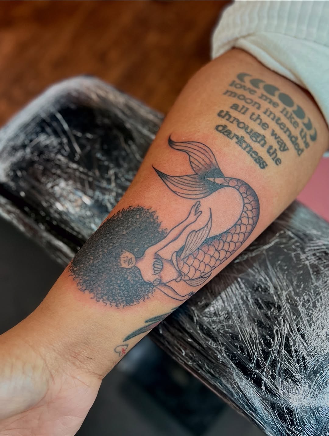 Tattoo by @tradbytrav — illustrative, black_and_grey