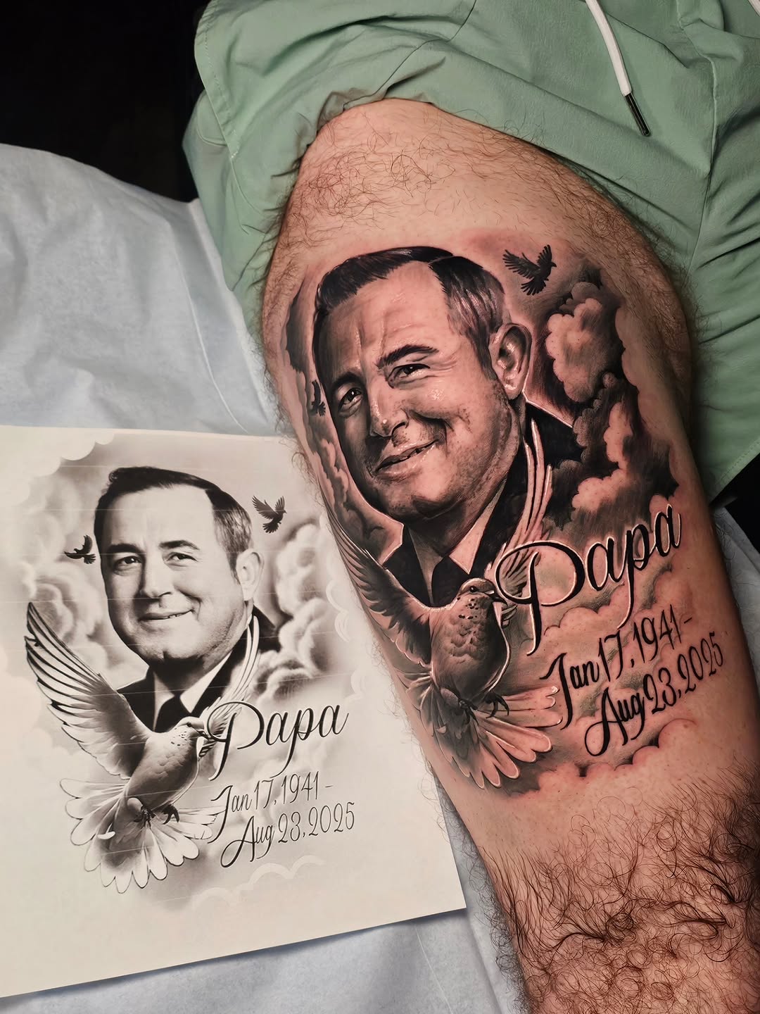 Tattoo by @truepigments โ realism, lettering_script