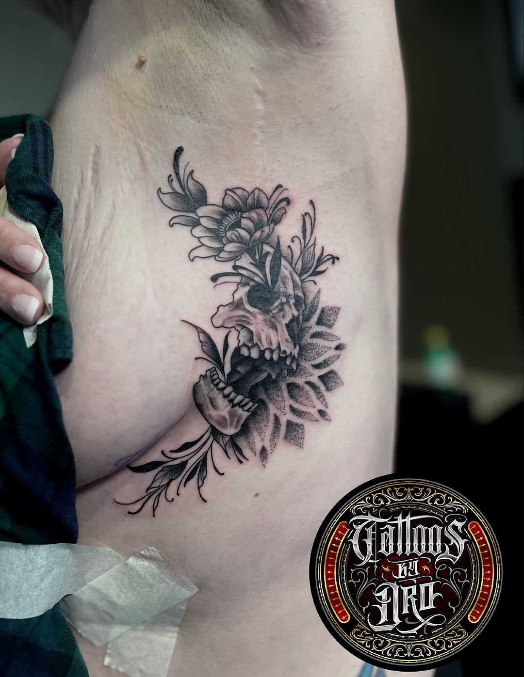 Tattoo by @pedrof.morales — black_and_grey, realism