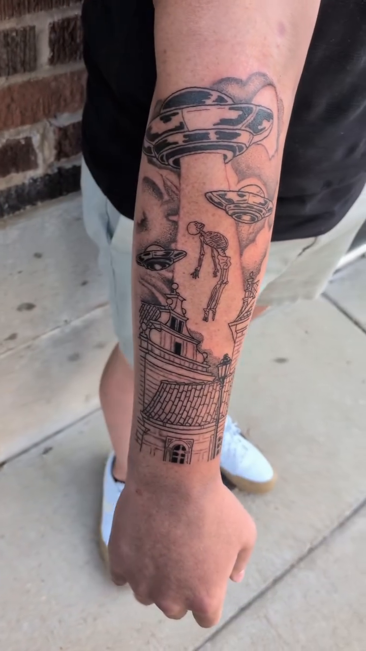 Tattoo by @damondemonink β black_and_grey, realism