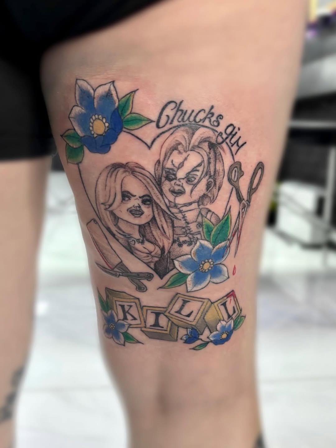 Tattoo by @aleysha.jane.tattoos — new_school, lettering_script