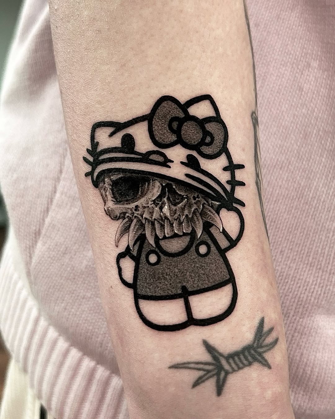 Tattoo by @sailor_solar_ — dark_realism, blackwork