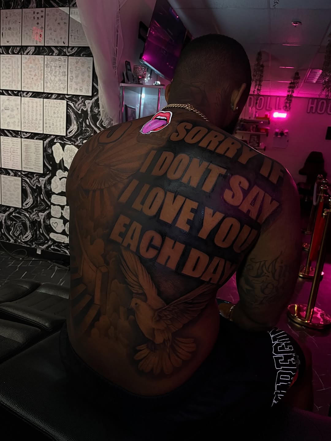Tattoo by @dhoiofficial — lettering_script, black_and_grey