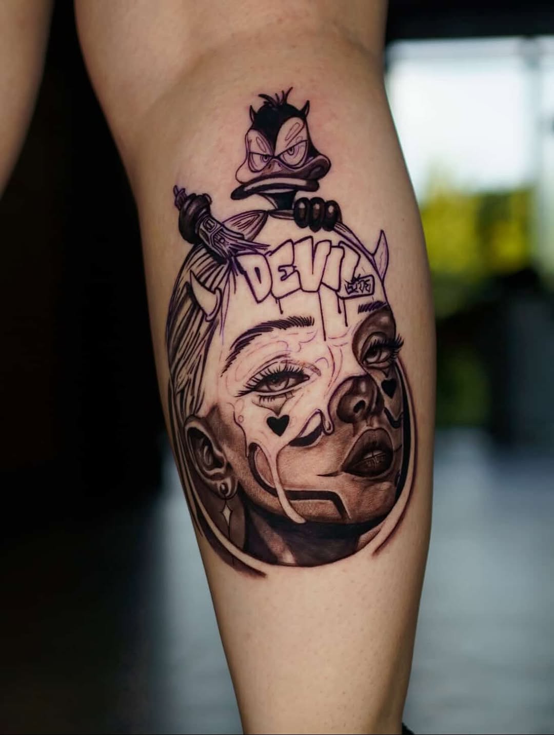 Tattoo by @art_gus_00 โ black_and_grey, new_school