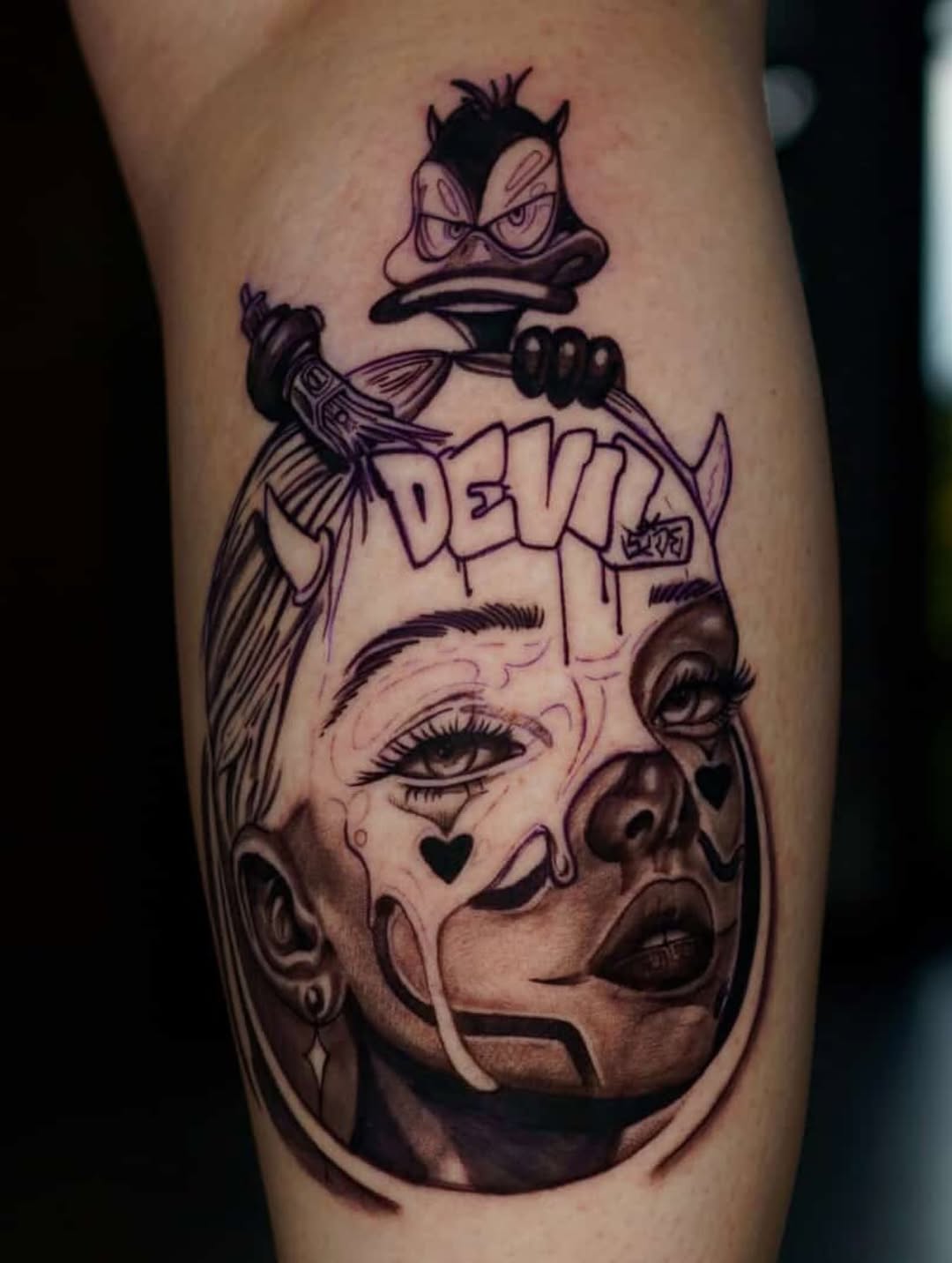 Tattoo by @art_gus_00 โ new_school, trash_polka