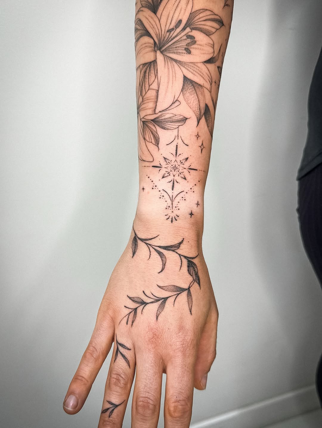 Tattoo by @inkedwithco β fine_line, black_and_grey