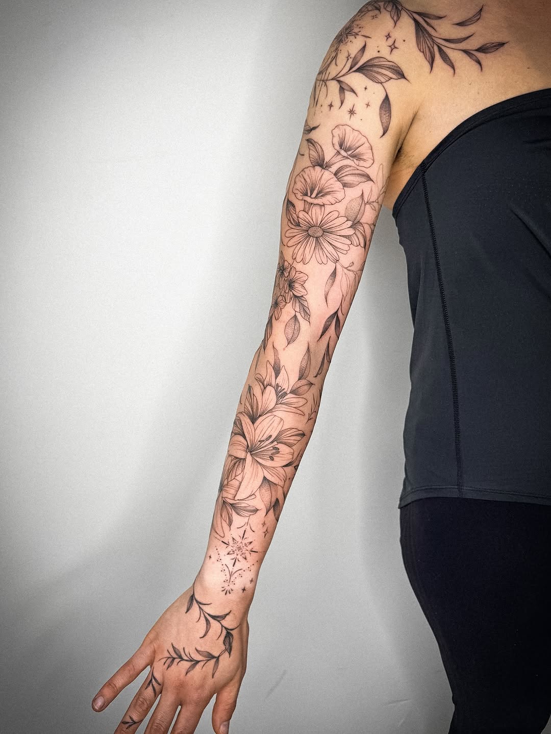 Tattoo by @inkedwithco β fine_line, black_and_grey