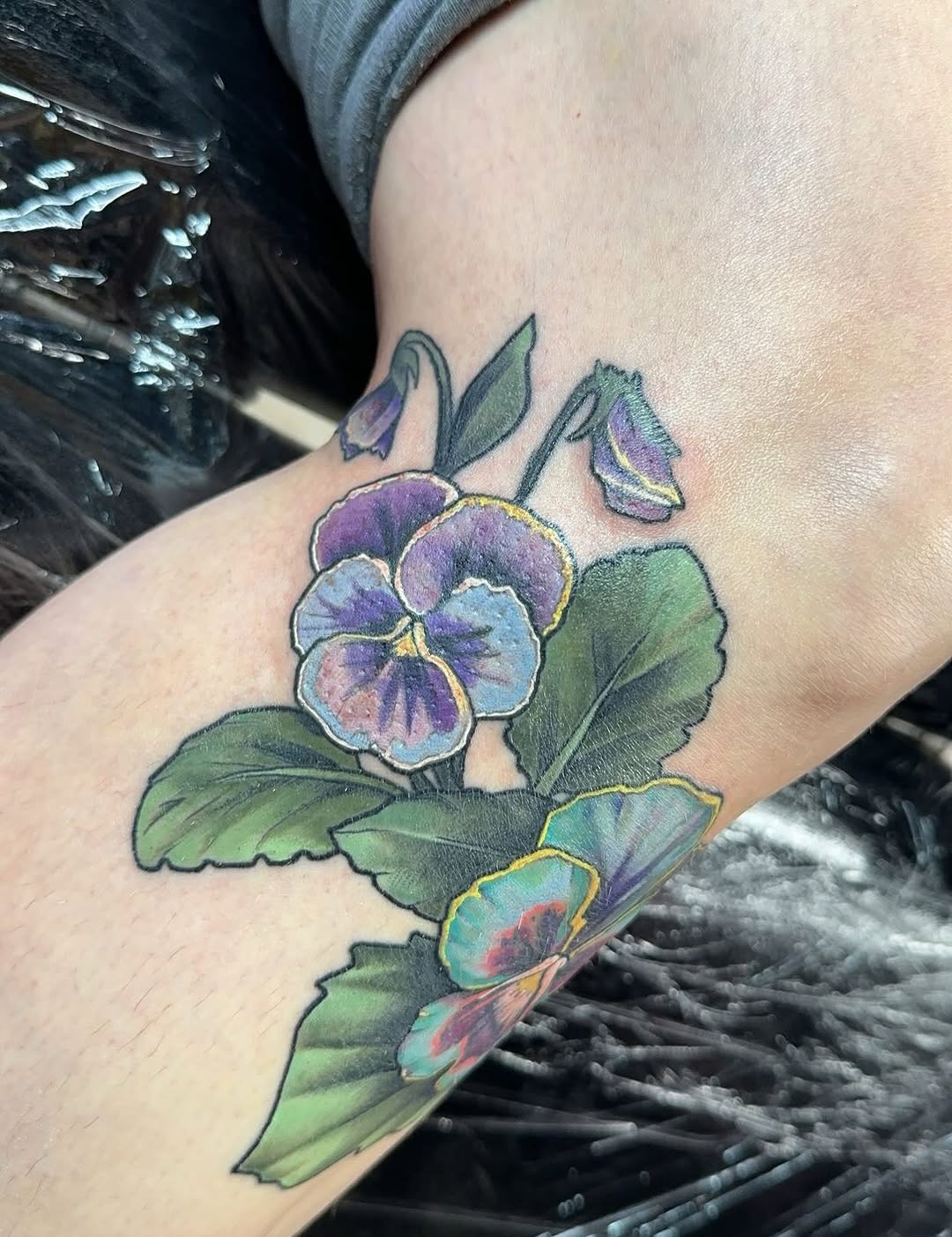 Tattoo by @halz327tattoos — realism, watercolor