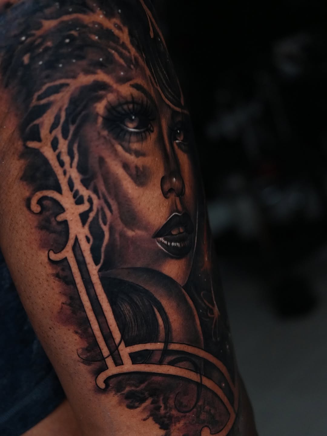 Tattoo by @creast4422 โ realism, black_and_grey