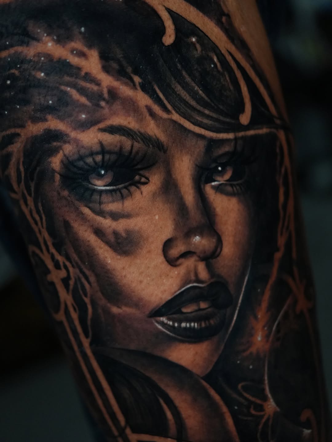 Tattoo by @creast4422 โ realism, black_and_grey