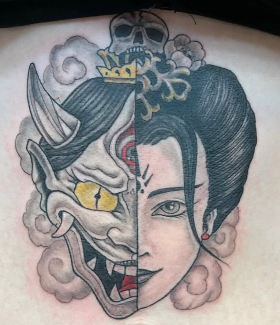 Tattoo by @mattfuckinwilliams — japanese_irezumi, black_and_grey