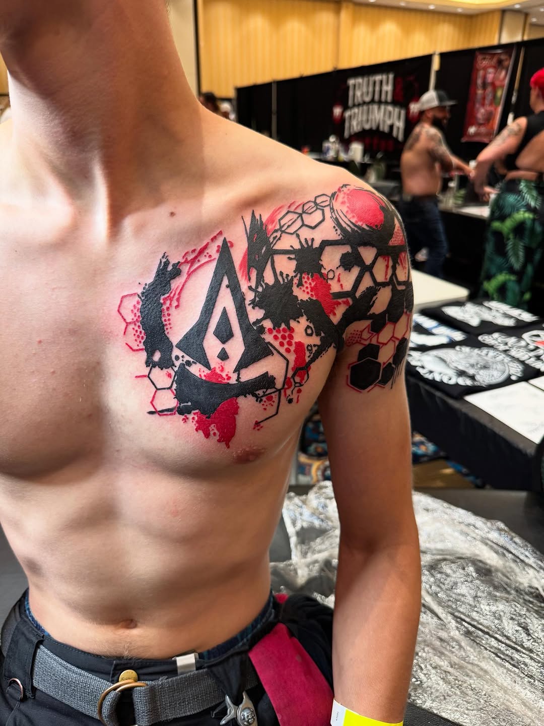 Tattoo by @bodymods_by_b — blackwork, geometric