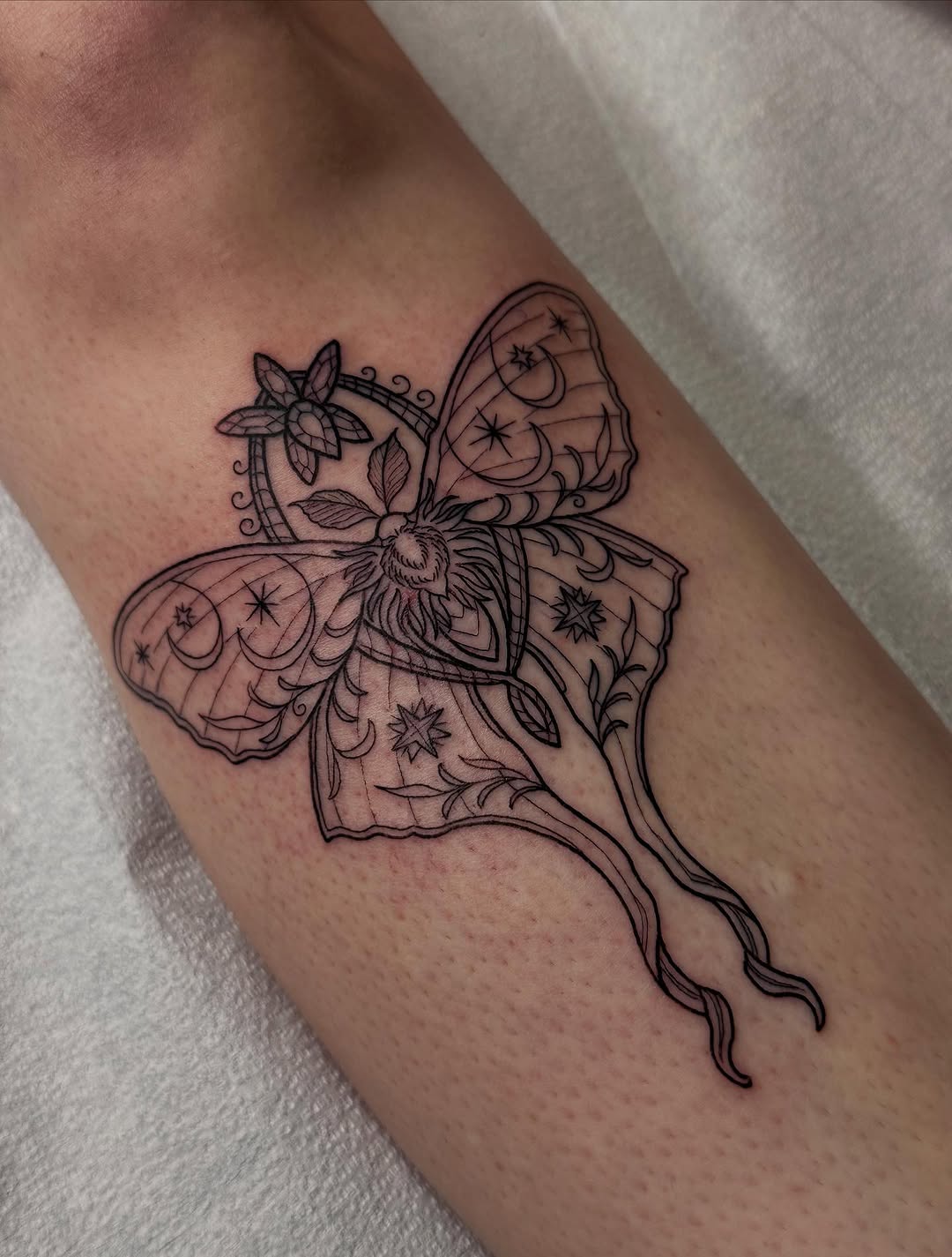 Tattoo by @soft.goth.ink — fine_line, ornamental