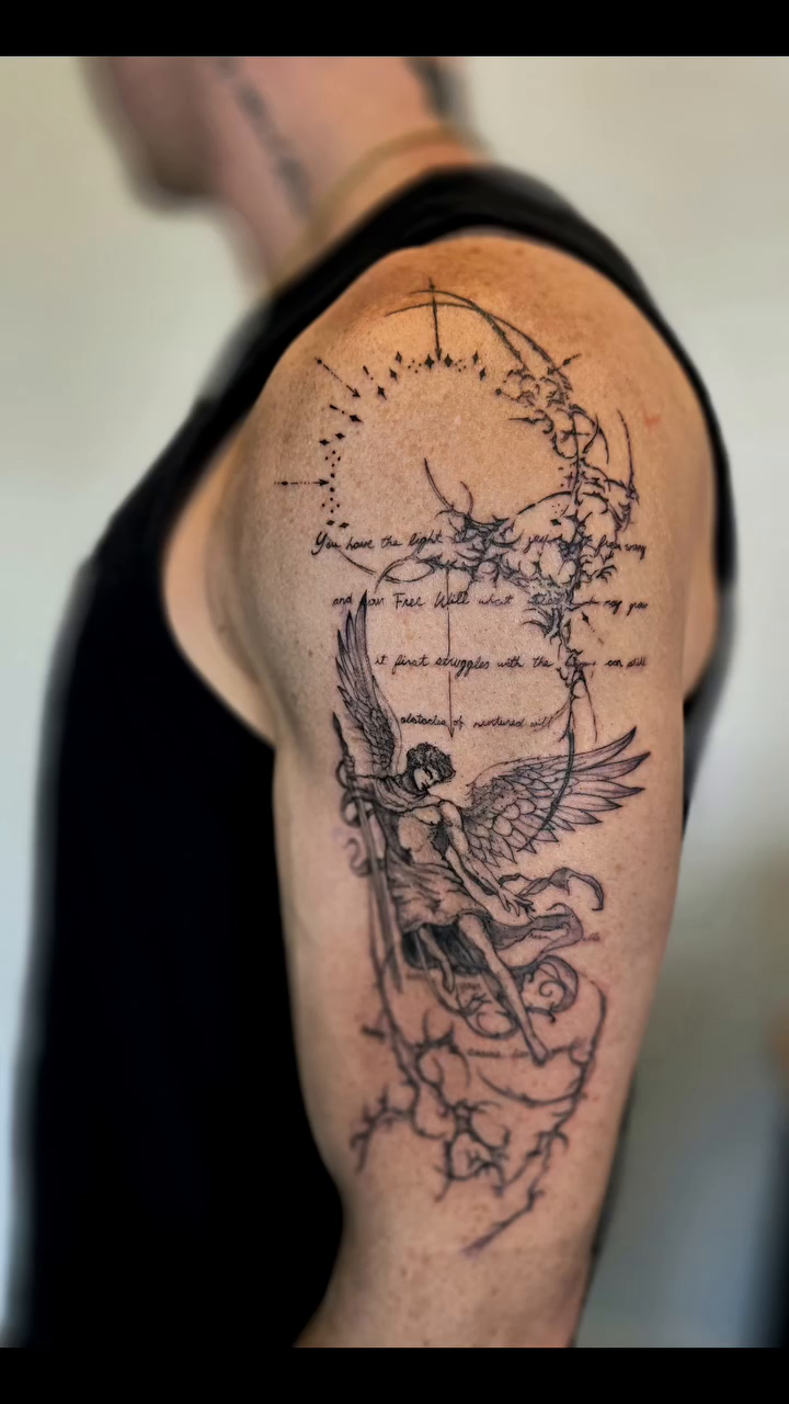 Tattoo by @ivy_inks — black_and_grey, fine_line
