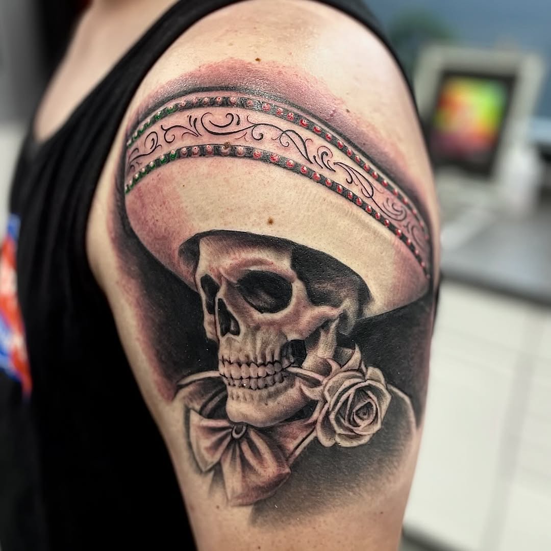 Tattoo by @doeboy818 β black_and_grey, realism