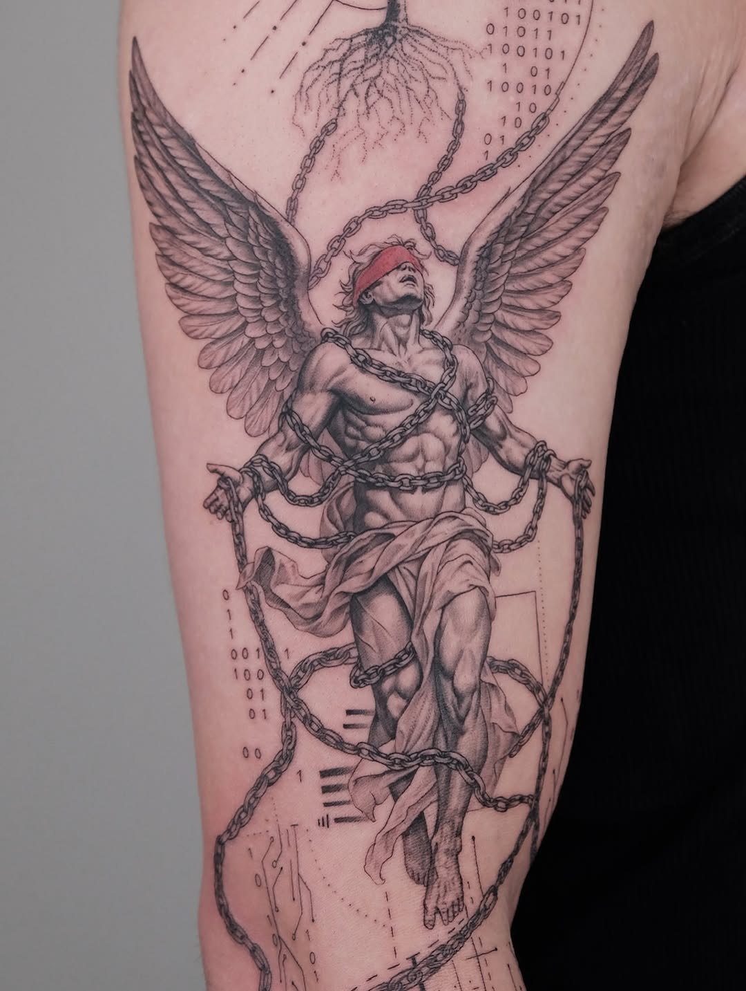 Tattoo by @zaytattoos — black_and_grey, illustrative