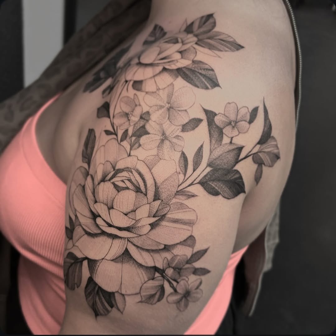 Tattoo by @beejaytattoo — black_and_grey, realism