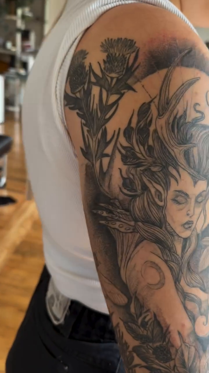 Tattoo by @blackbenny — black_and_grey, realism