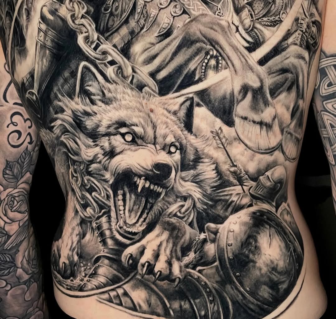 Tattoo by @jaredtattoo — realism, black_and_grey