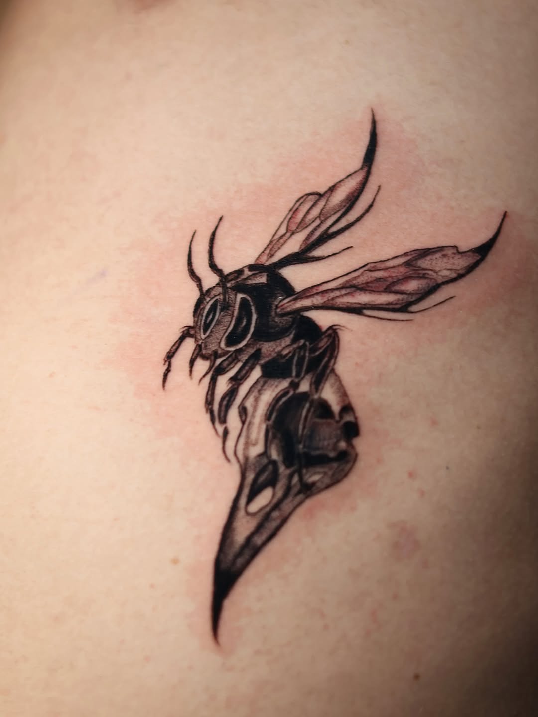 Tattoo by @germanpatino_ink — dark_realism, black_and_grey