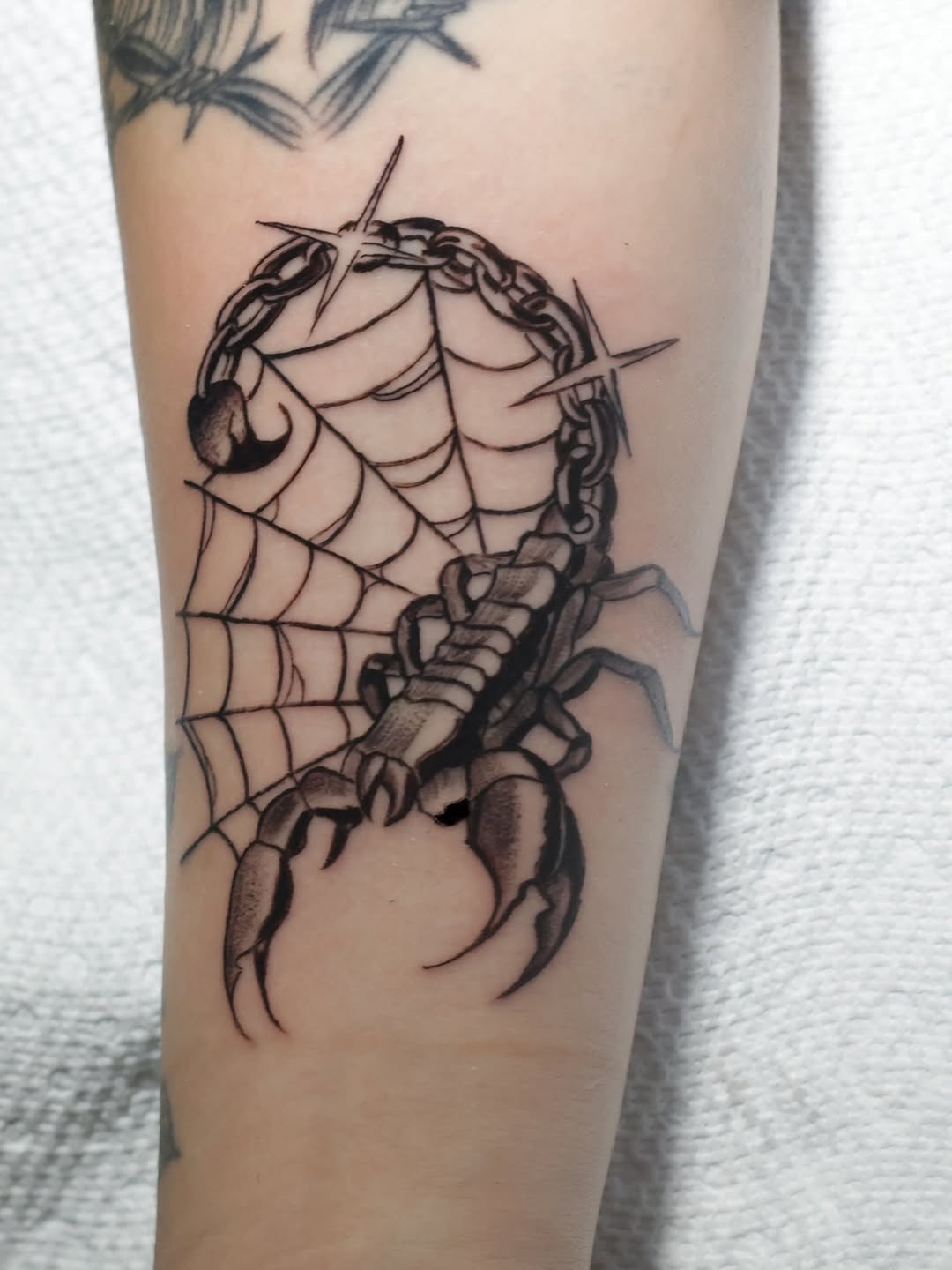 Tattoo by @germanpatino_ink — black_and_grey, neo_traditional