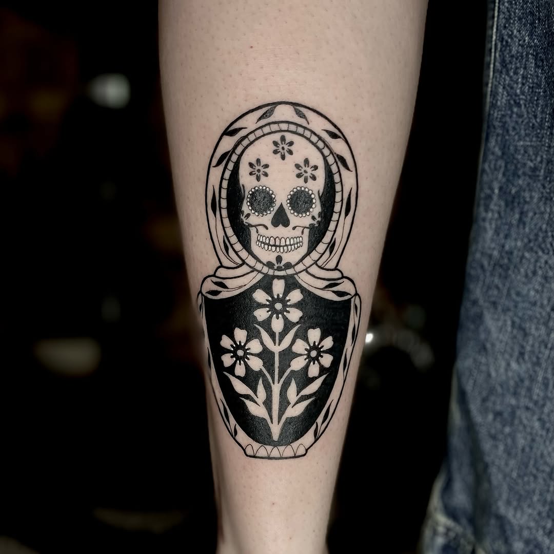 Tattoo by @tatemarthatattoo — blackwork, chicano