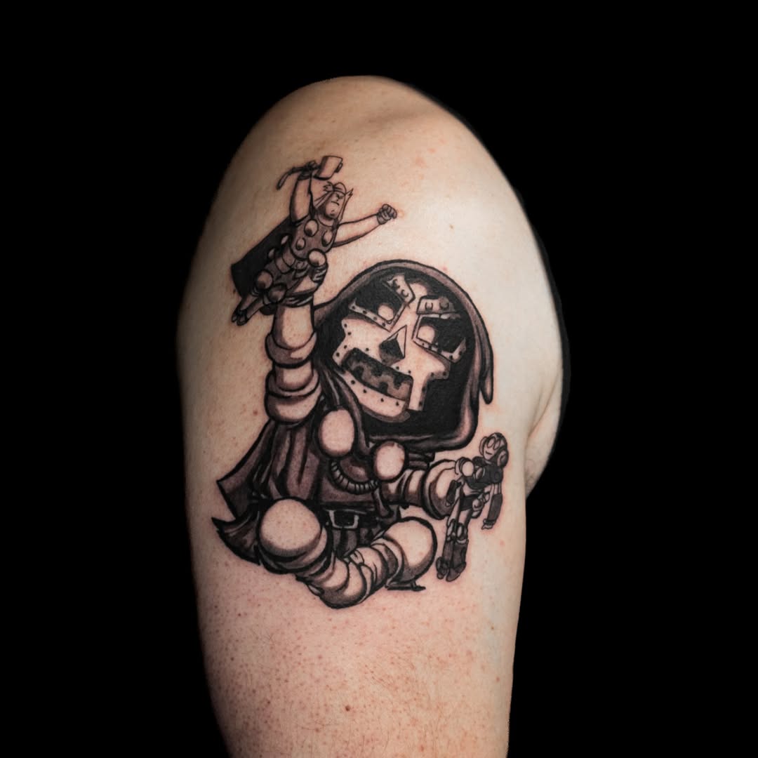 Tattoo by @wenghiskhan_tattoos — new_school, anime