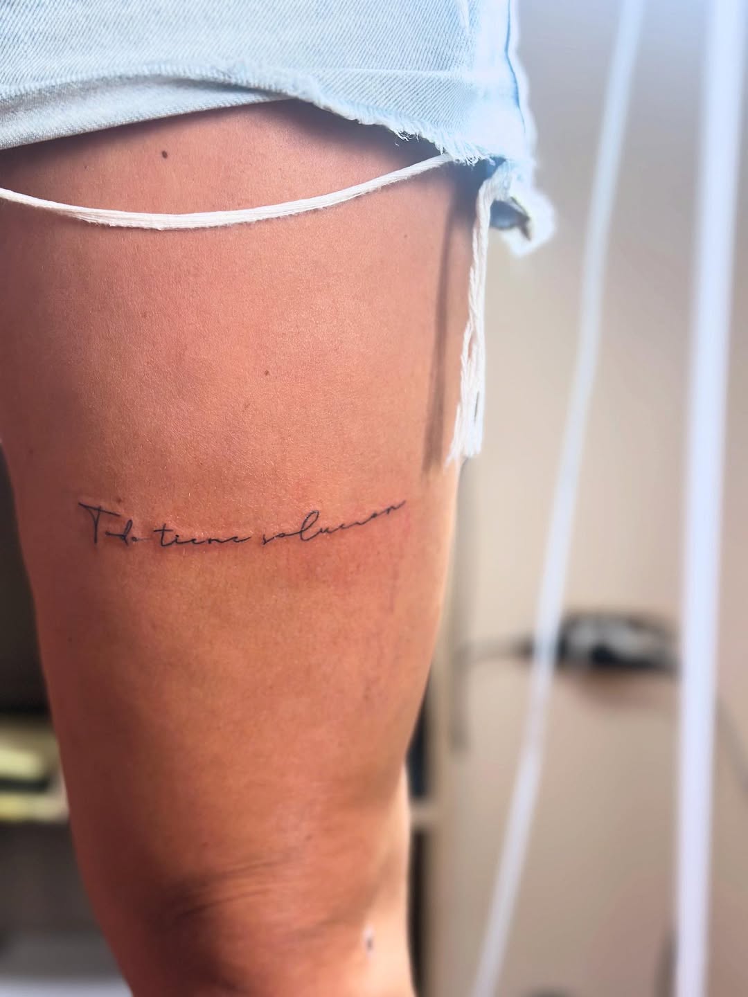 Tattoo by @_therosetattoo_ — lettering_script, fine_line