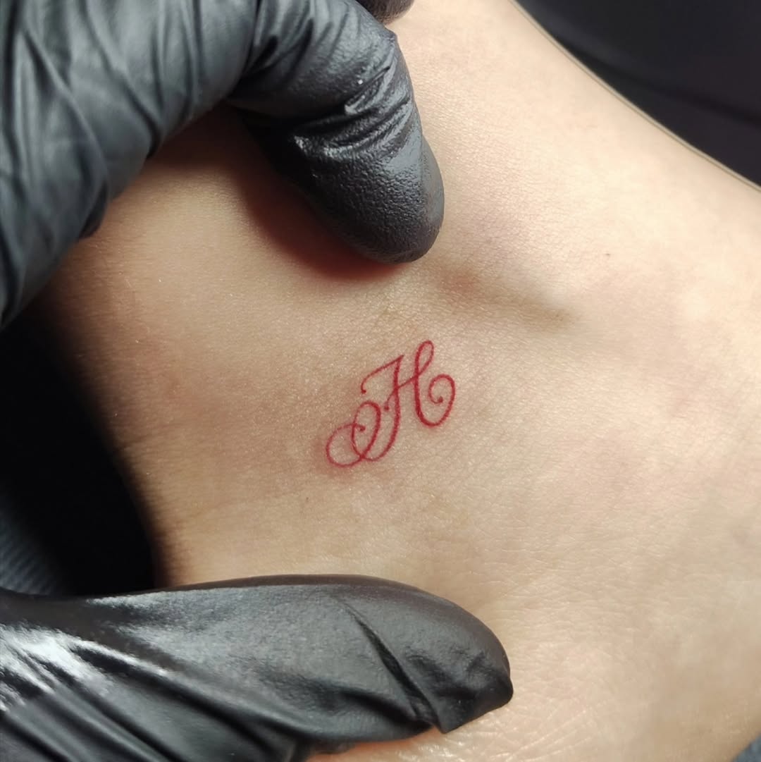Tattoo by @inkw.ivy — lettering_script, fine_line