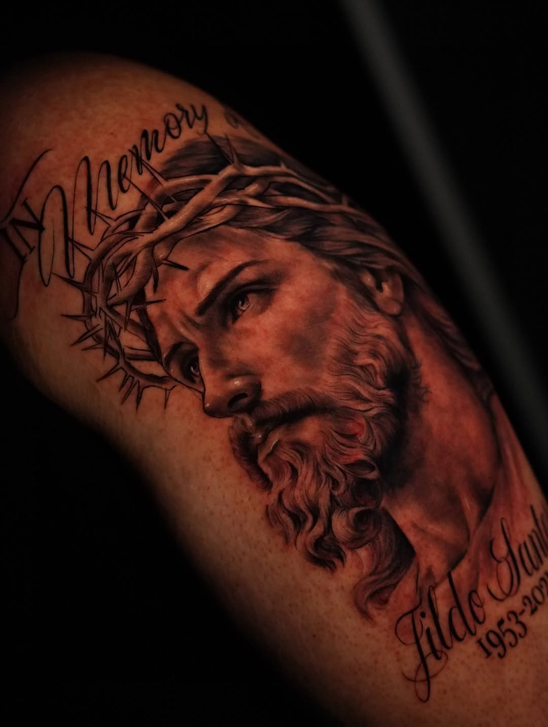Tattoo by @inkmatic_ — realism, lettering_script