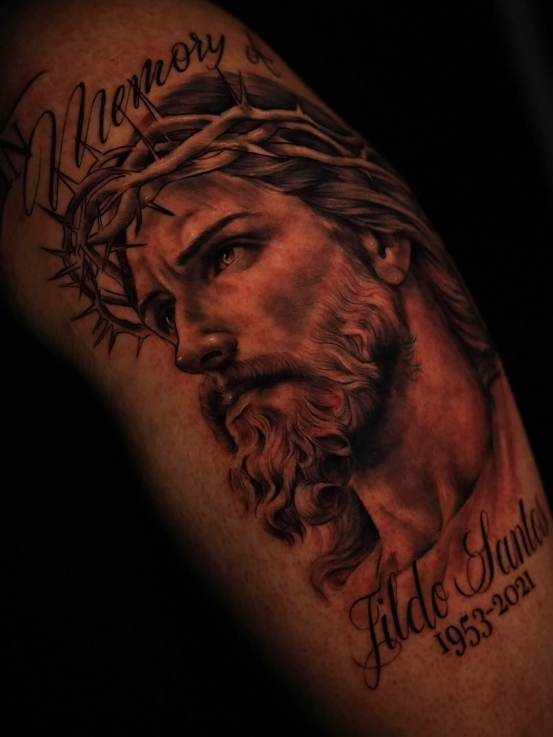 Tattoo by @inkmatic_ — realism, lettering_script